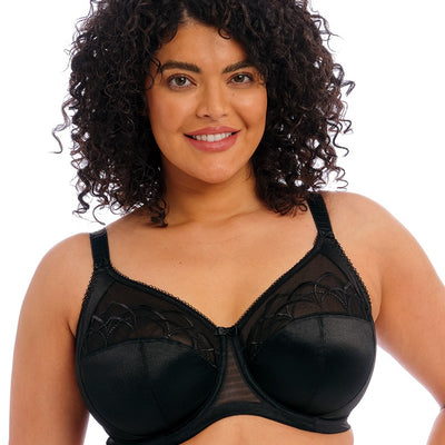 Elomi Cate EL4030 Black Underwire Full Cup Banded Bra front