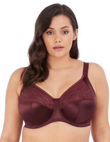 Elomi Cate EL4030 Raisin Underwire Full Cup Banded Bra front