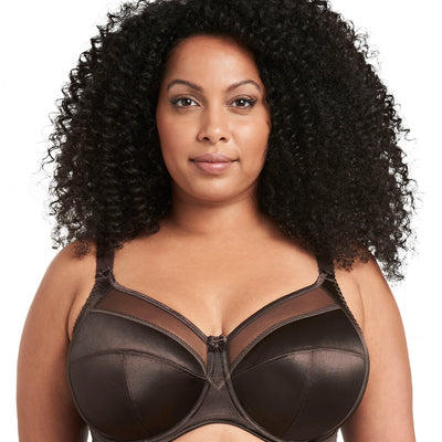 Goddess Keira GD6090 Chocolate Underwire Banded Bra front view