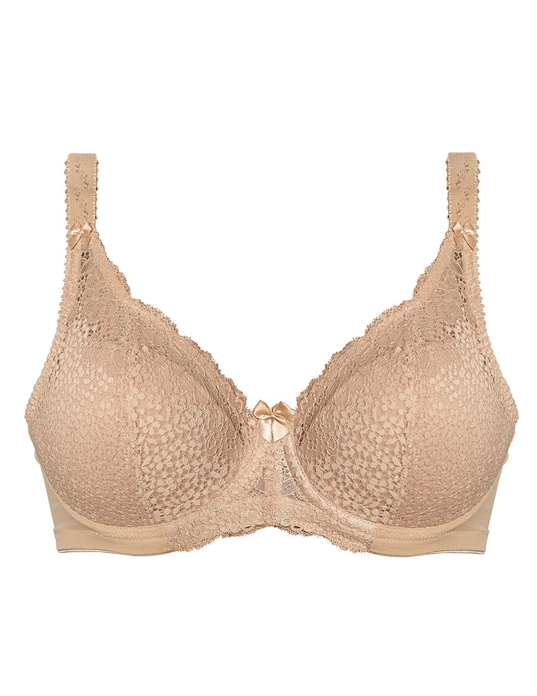 Goddess Michelle GD5000 Sand Underwire Padded Banded Bra cutout