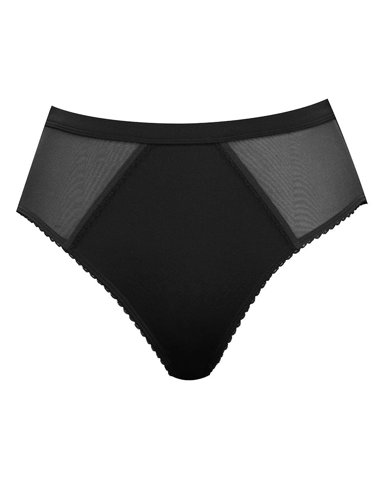 Parfait PP306 Black Micro Dressy French Cut Panty cutout