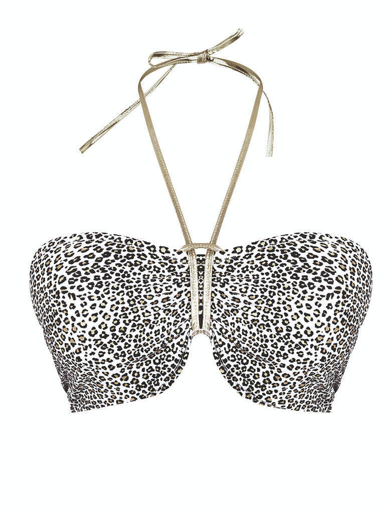 Freya Pure Shores AS3800 White Sands Underwire Padded Bandeau Bikini Top Swimwear cutout