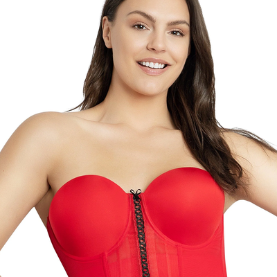 Parfait Shea Longline Strapless Bra P60671 Racing Red front view