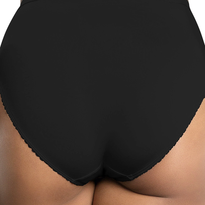 Parfait PP306 Black Micro Dressy French Cut Panty back view