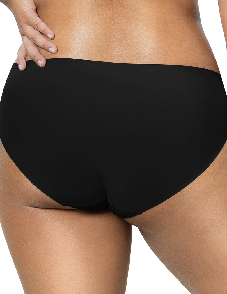 Parfait PP505 Black Bonded Smooth Hipster Panty back view