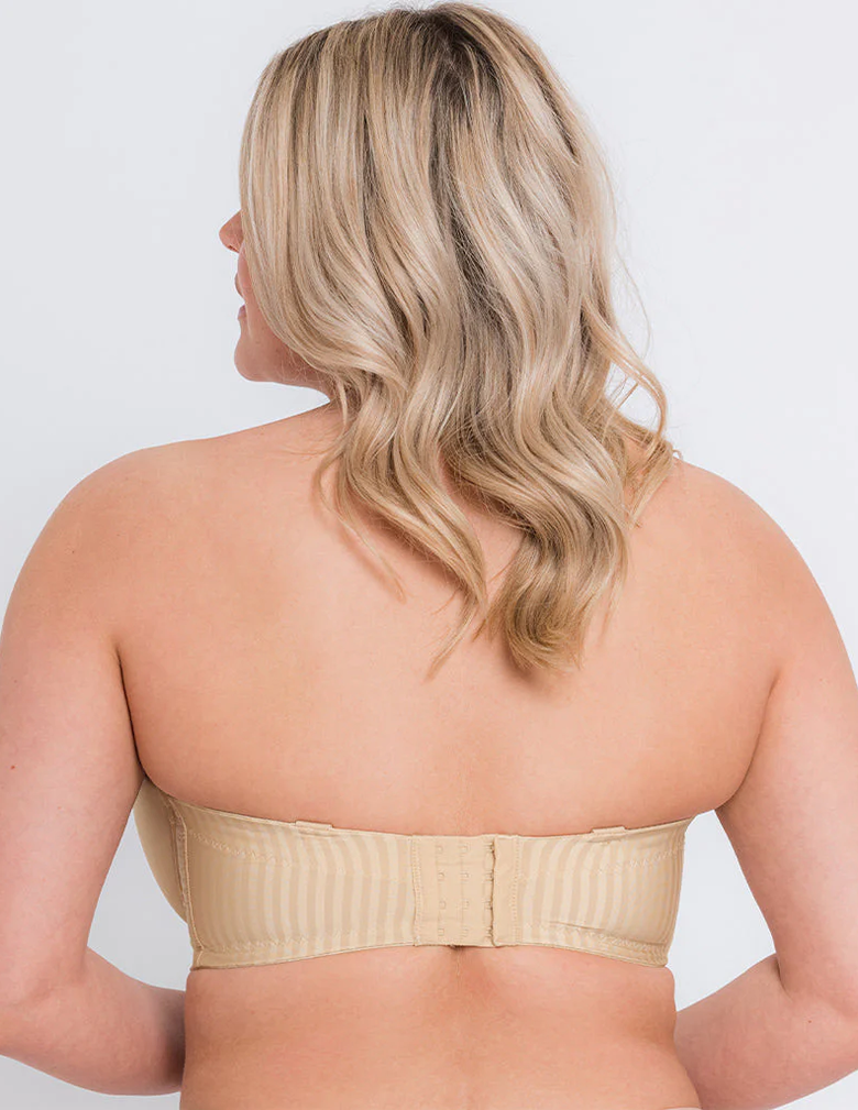 Curvy Kate Luxe CK2601 Biscotti Strapless Multiway Bra back view strapless