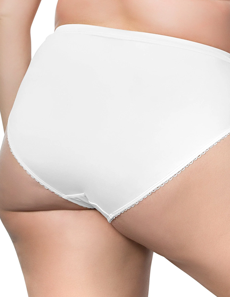 Parfait PP306 Pearl White Micro Dressy French Cut Panty back view