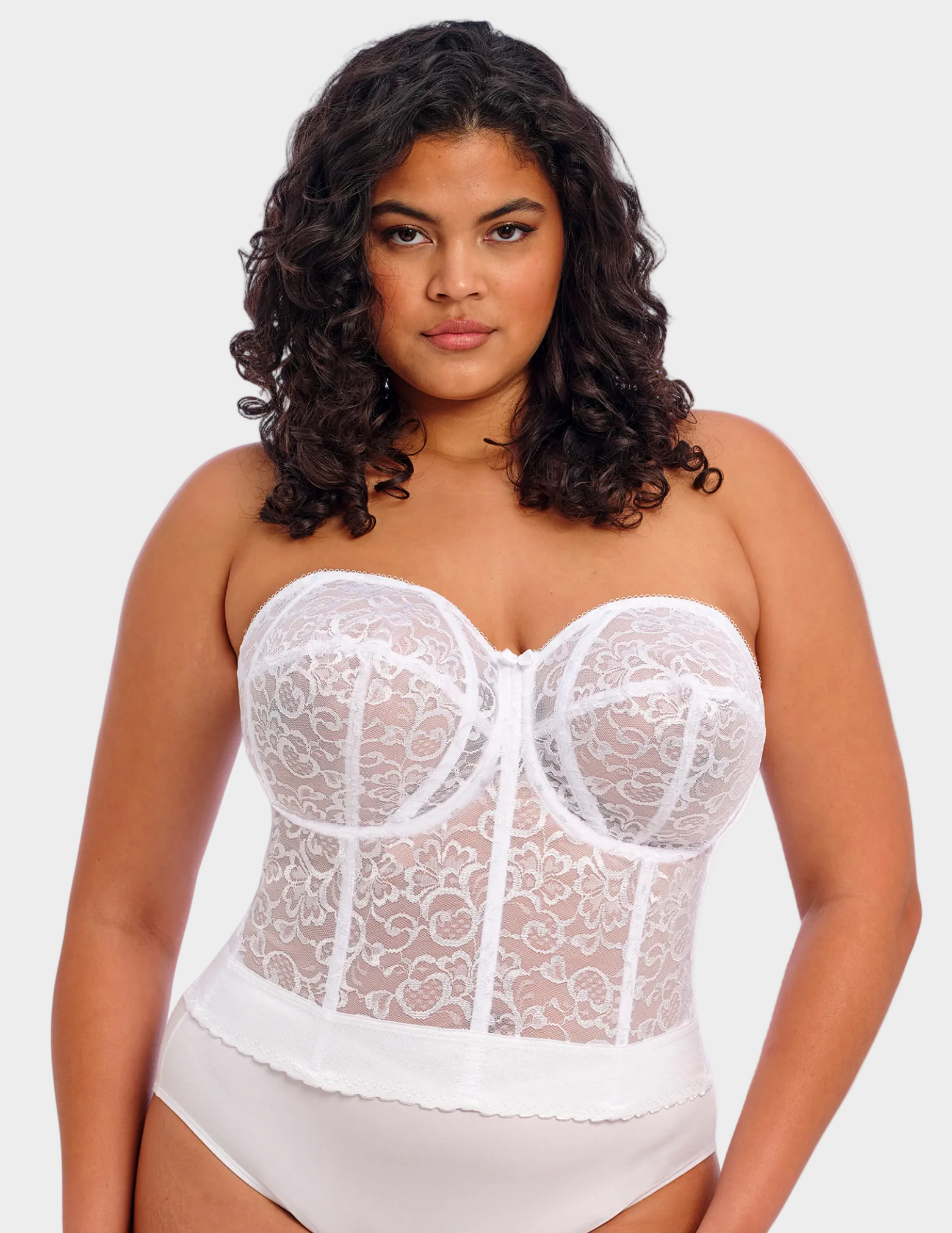 Goddess Lace Bridal Longline Bustier Bra (GD0689) – Hourglass Lingerie