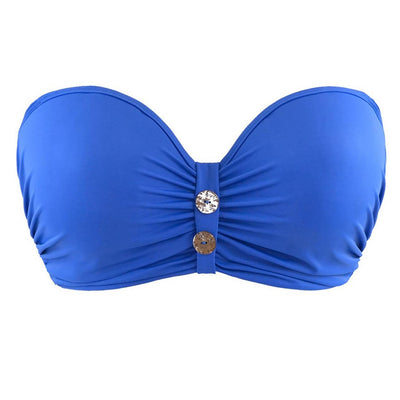 Curvy Kate Luau Love CS1941 UW Padded Bandeau Bikini Top Swimwear cutout front