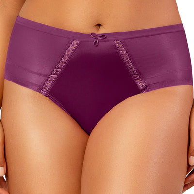 Parfait P60632 Blackberry Full Coverage Brief Panty front view