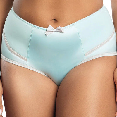 parfait 6917 charlotte high waisted brief seaglass green front view