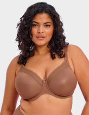 Front view of a model wearing Elomi Smooth bra in Clove
