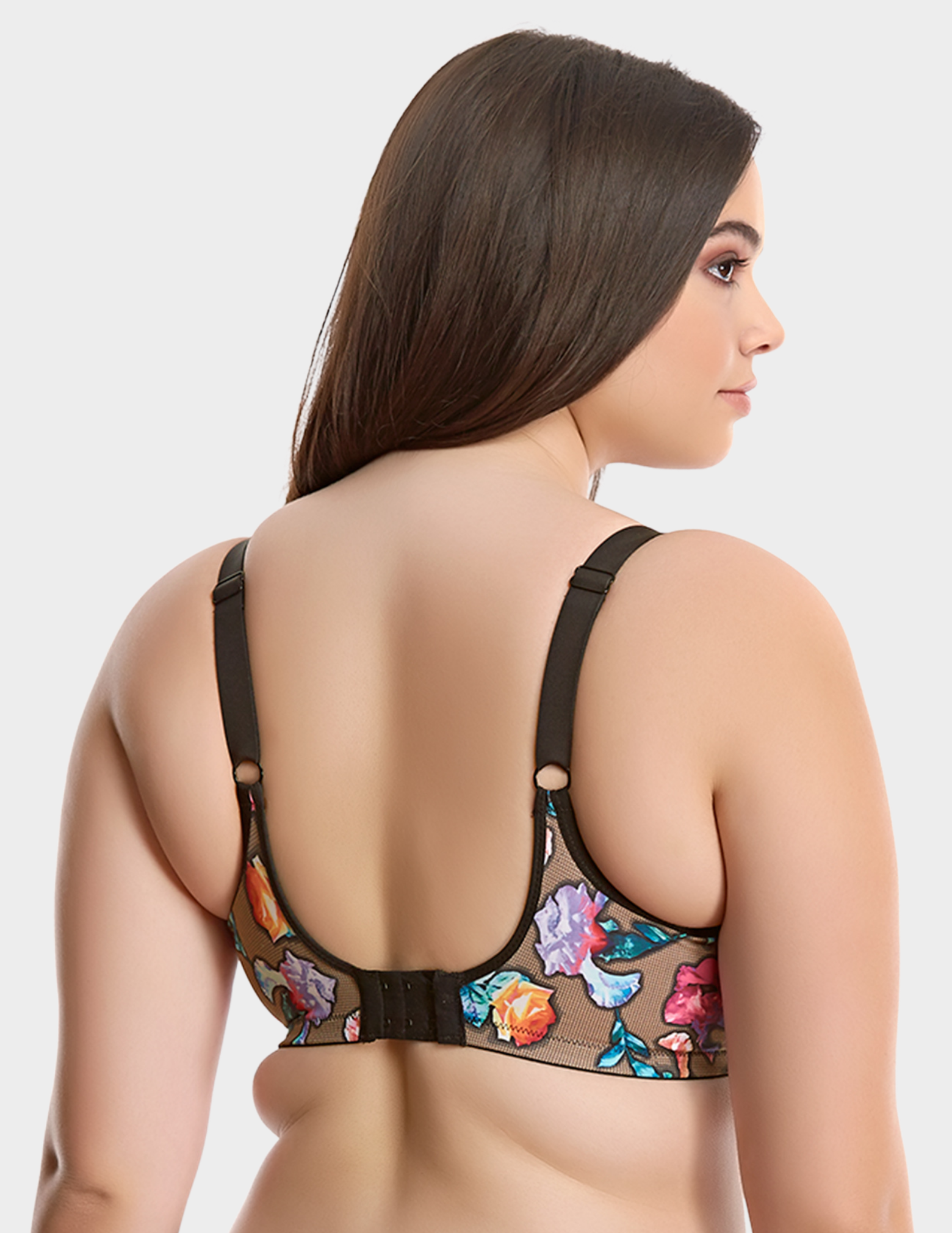 Back view of a model wearing Elomi Soraya bra
