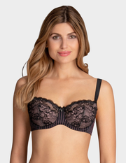 Front view of a model wearing Anita Antonia bra in color Black