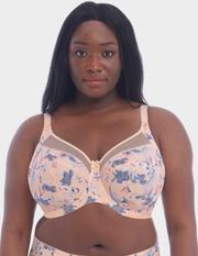 Front view of a model wearing Goddess Kayla bra in Serenity
