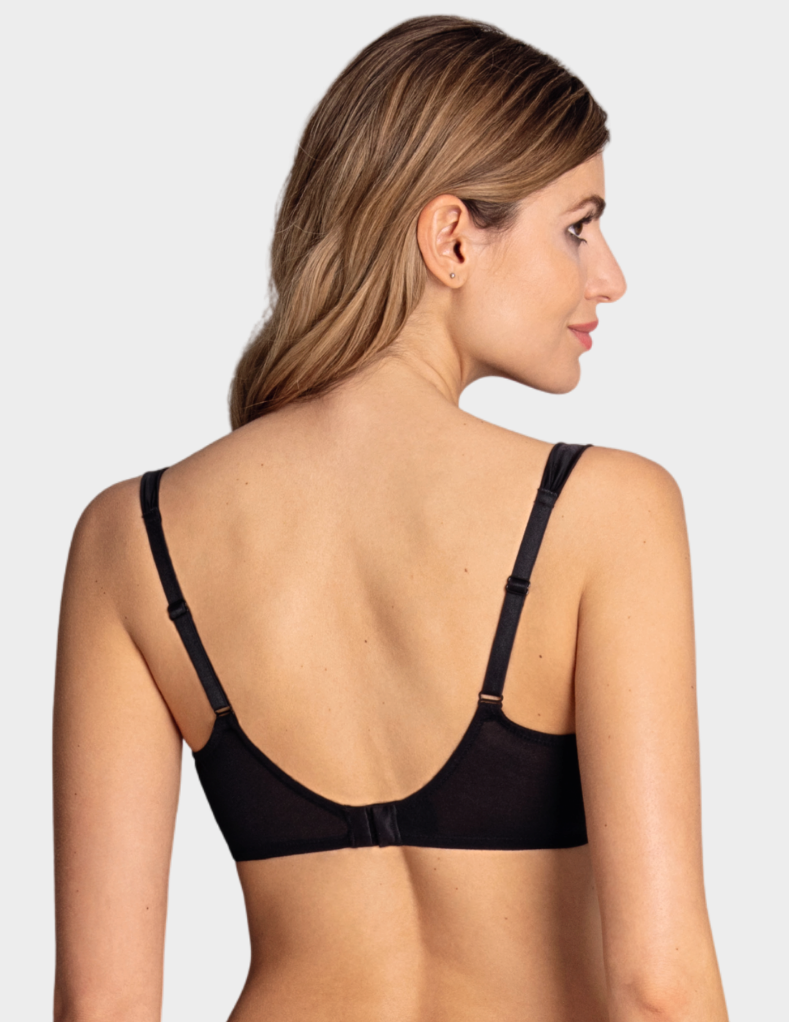 Back view of a model wearing Anita Antonia bra in color Black