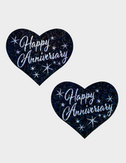 Happy Anniversary Heart Nipple Covers