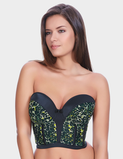 Pin Up Underwire Padded Strapless Bustier Bra