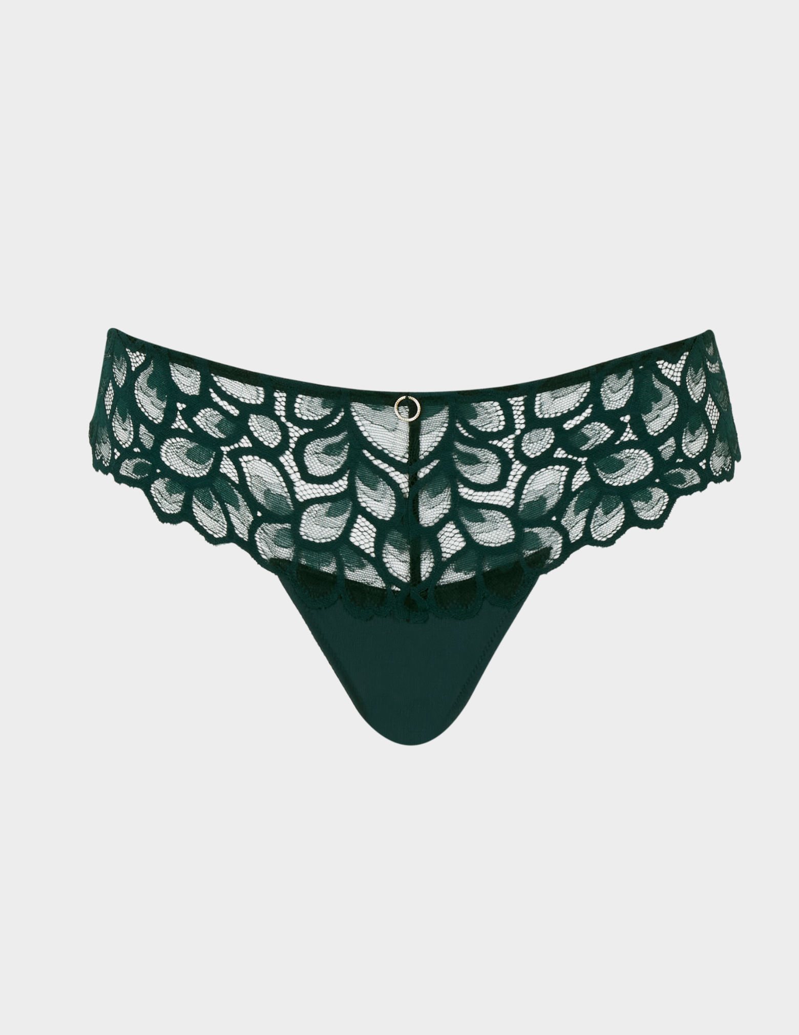 Panache Allure thong in Forest Green