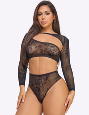 Rose Bodystocking Set
