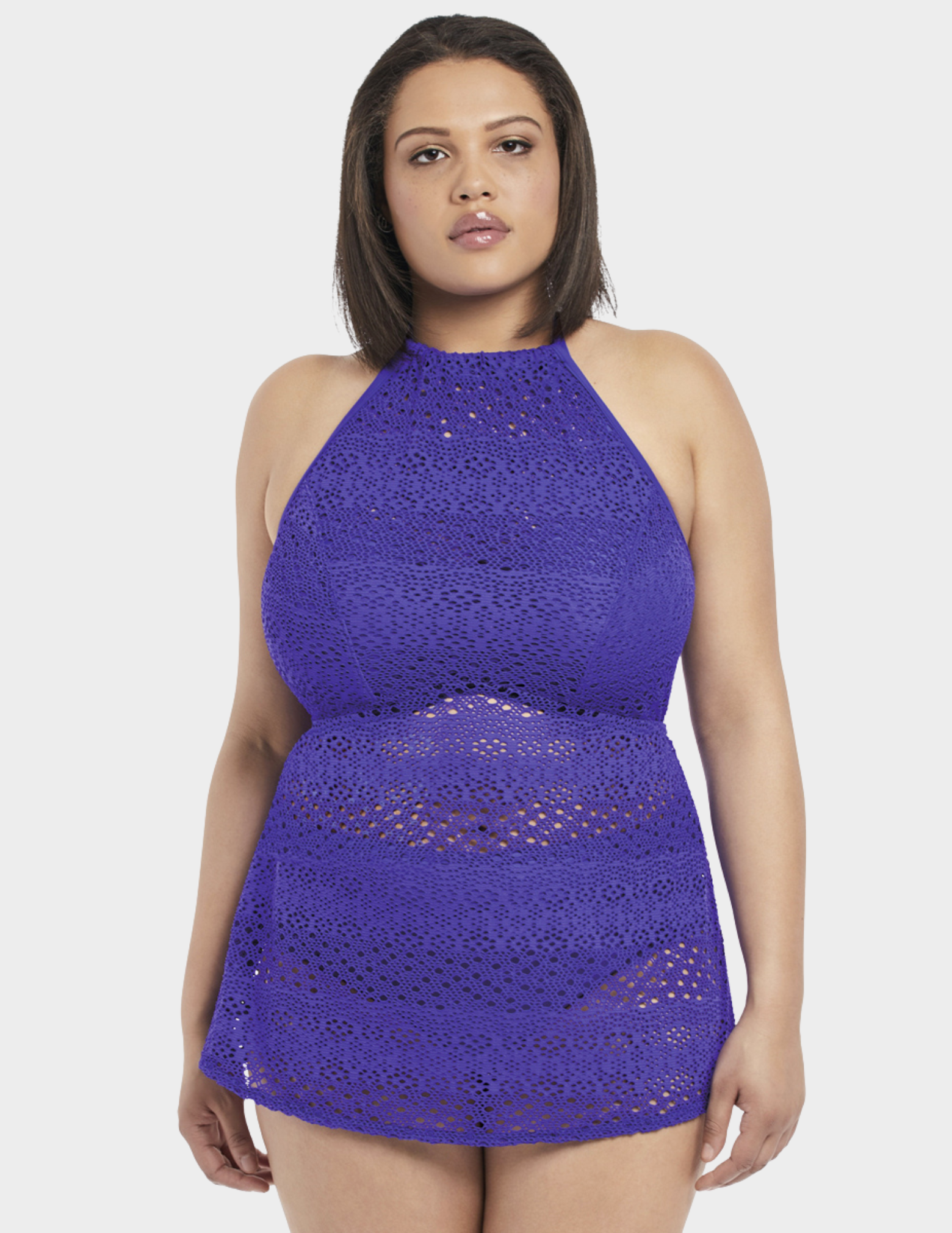 Indie High Neck Tankini Cover Up