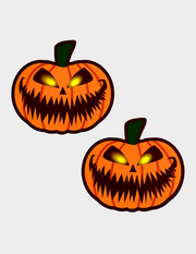 Terrifying Jack O' Lantern Nipple Covers