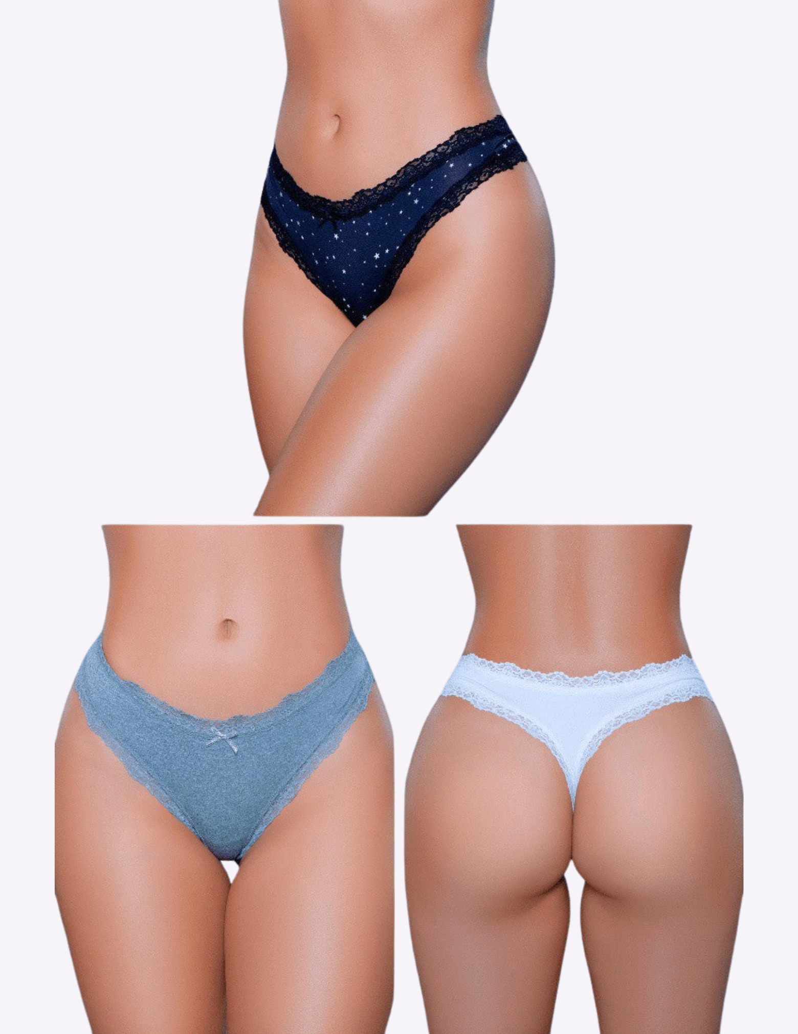 Jade Thong 3 Pack