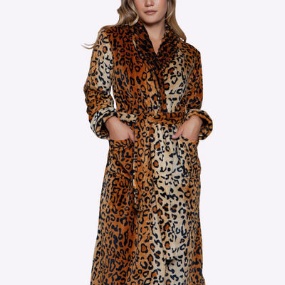 Be Wicked 2071 Leopard Robe