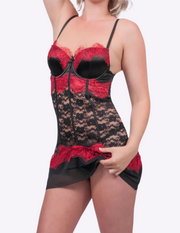 Molded Cup Lace Babydoll