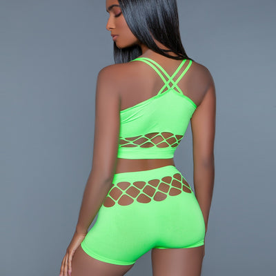 Be Wicked 2011 Neon Green Palmer Set back view