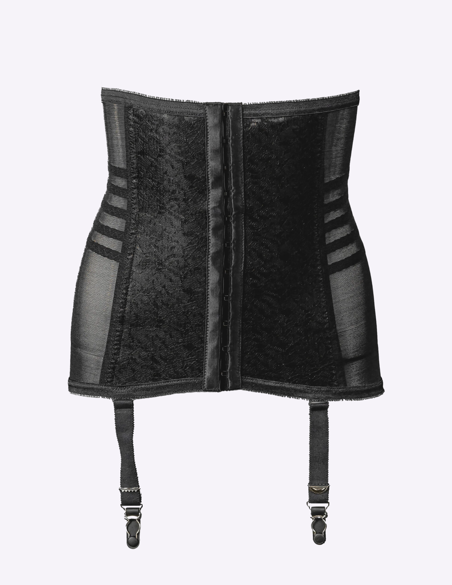Rago 21 black waist trainer on a white background