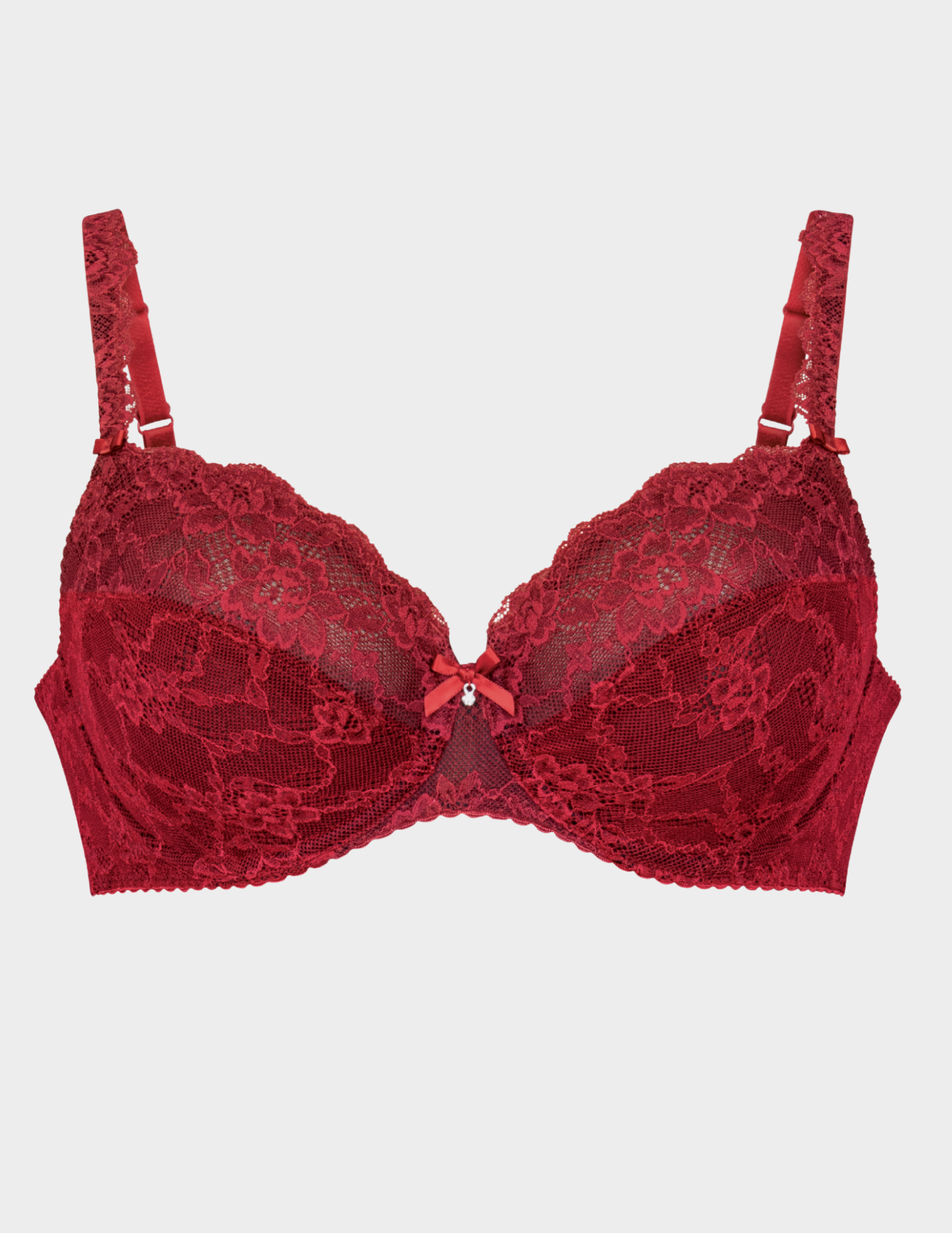 Front view of Anita Bobette bra in color Ruby