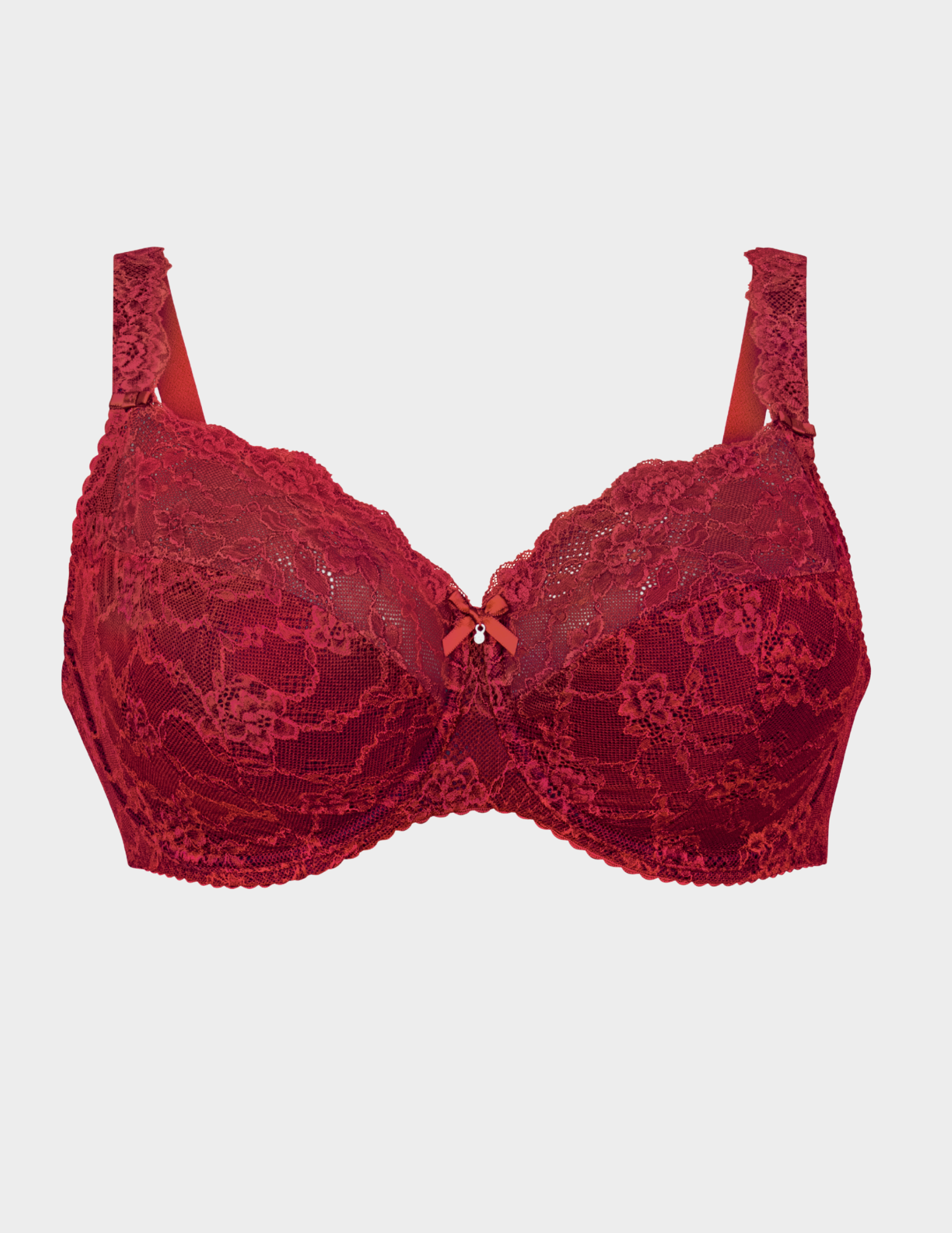 Front view of Anita Bobette bra in color Ruby