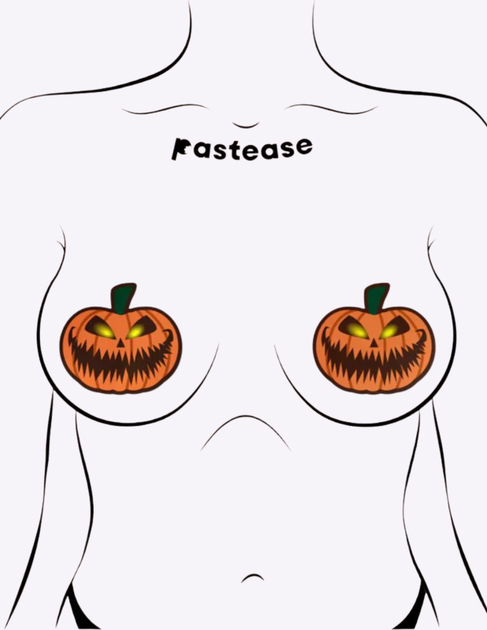 Terrifying Jack O' Lantern Nipple Covers
