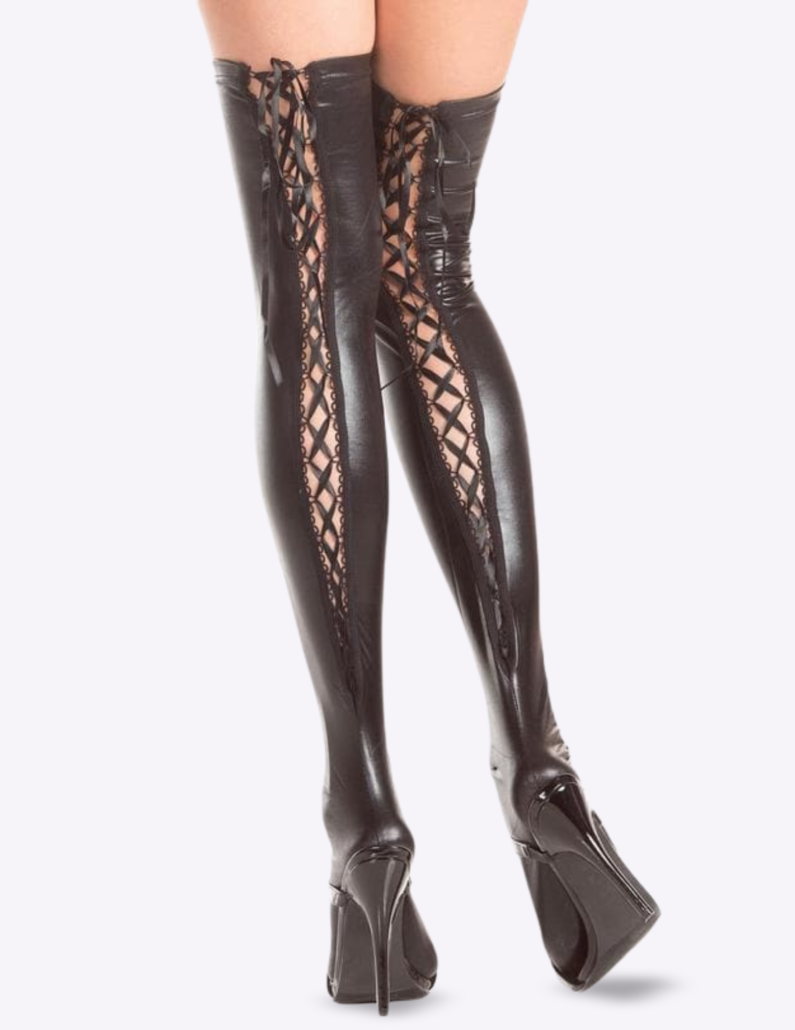 Leather Thigh Highs