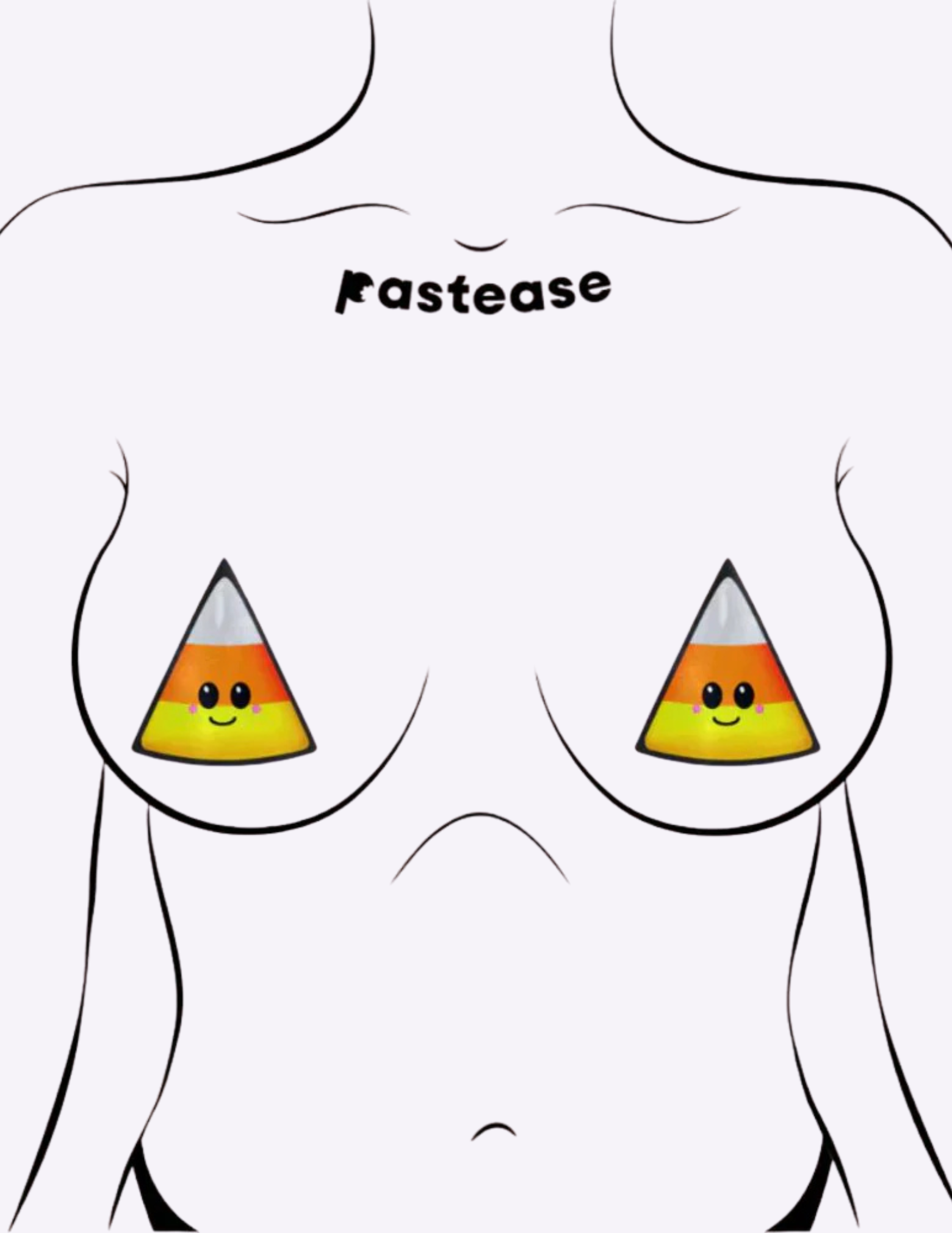 Happy Candy Corn Nipple Covers