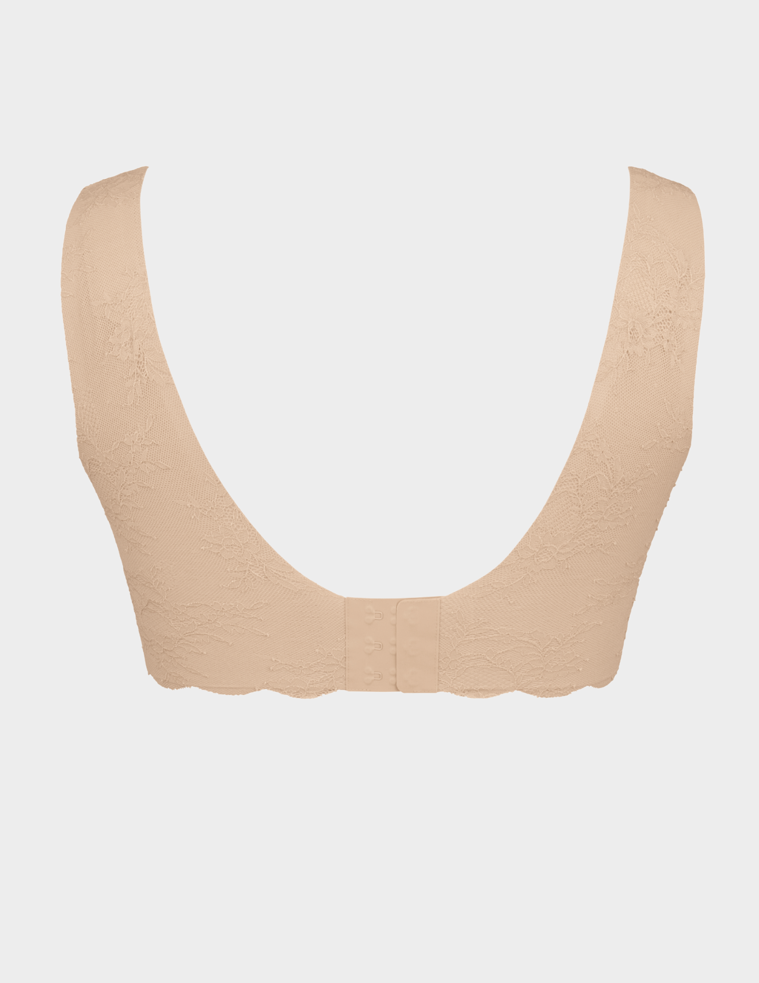 Back view of Anita Essential Lace bralette in color Desert