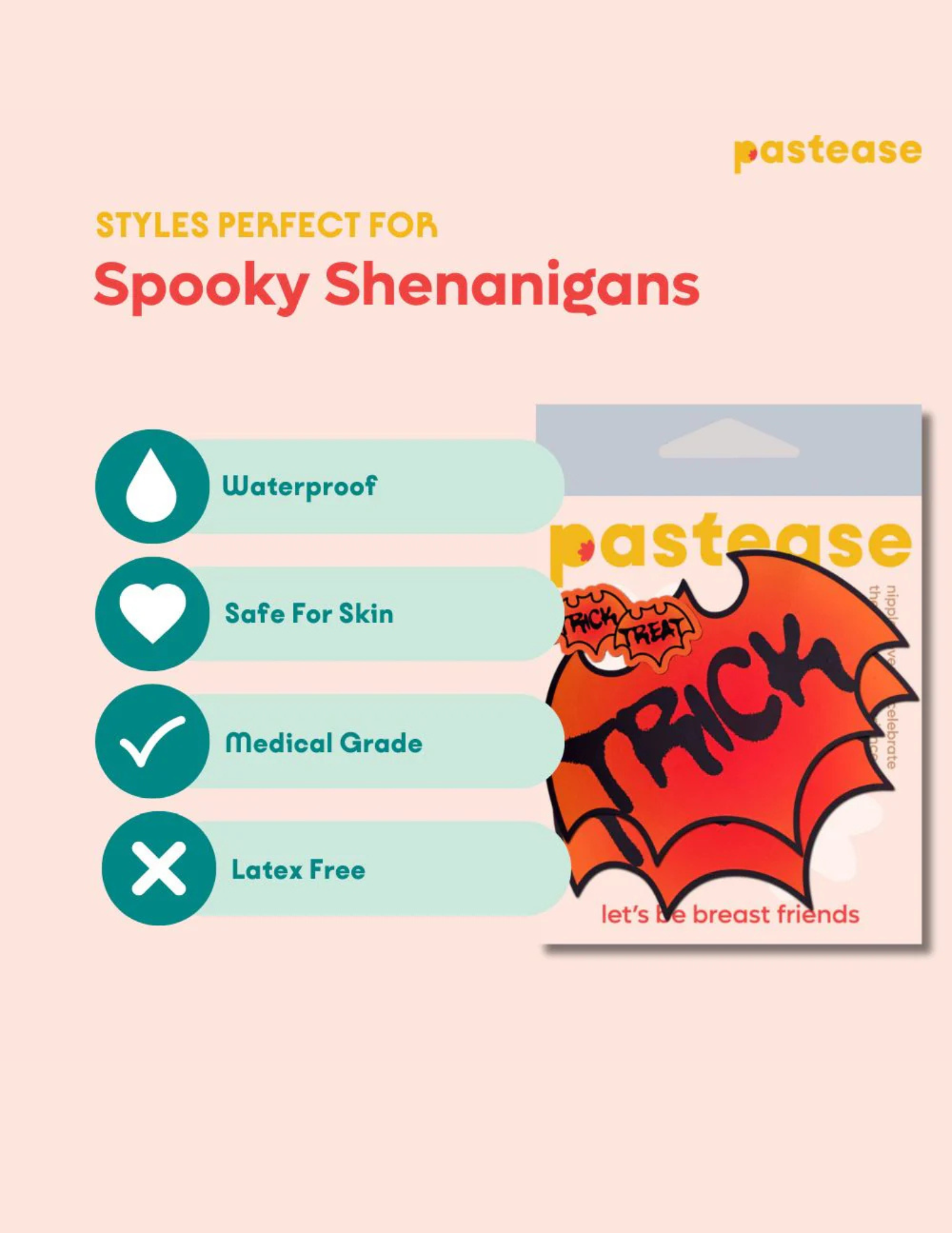 Trick or Treat Bat Nipple Covers