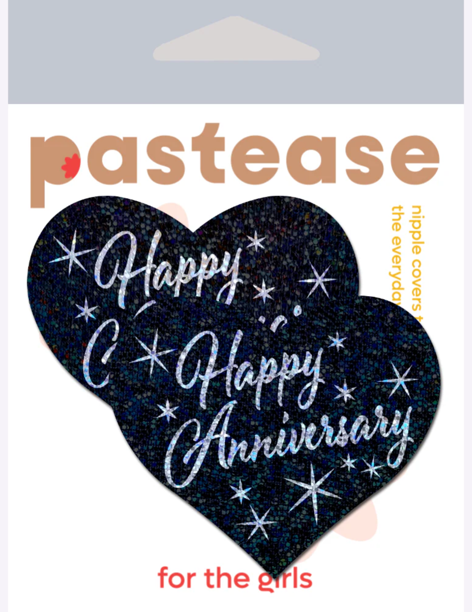 Happy Anniversary Heart Nipple Covers