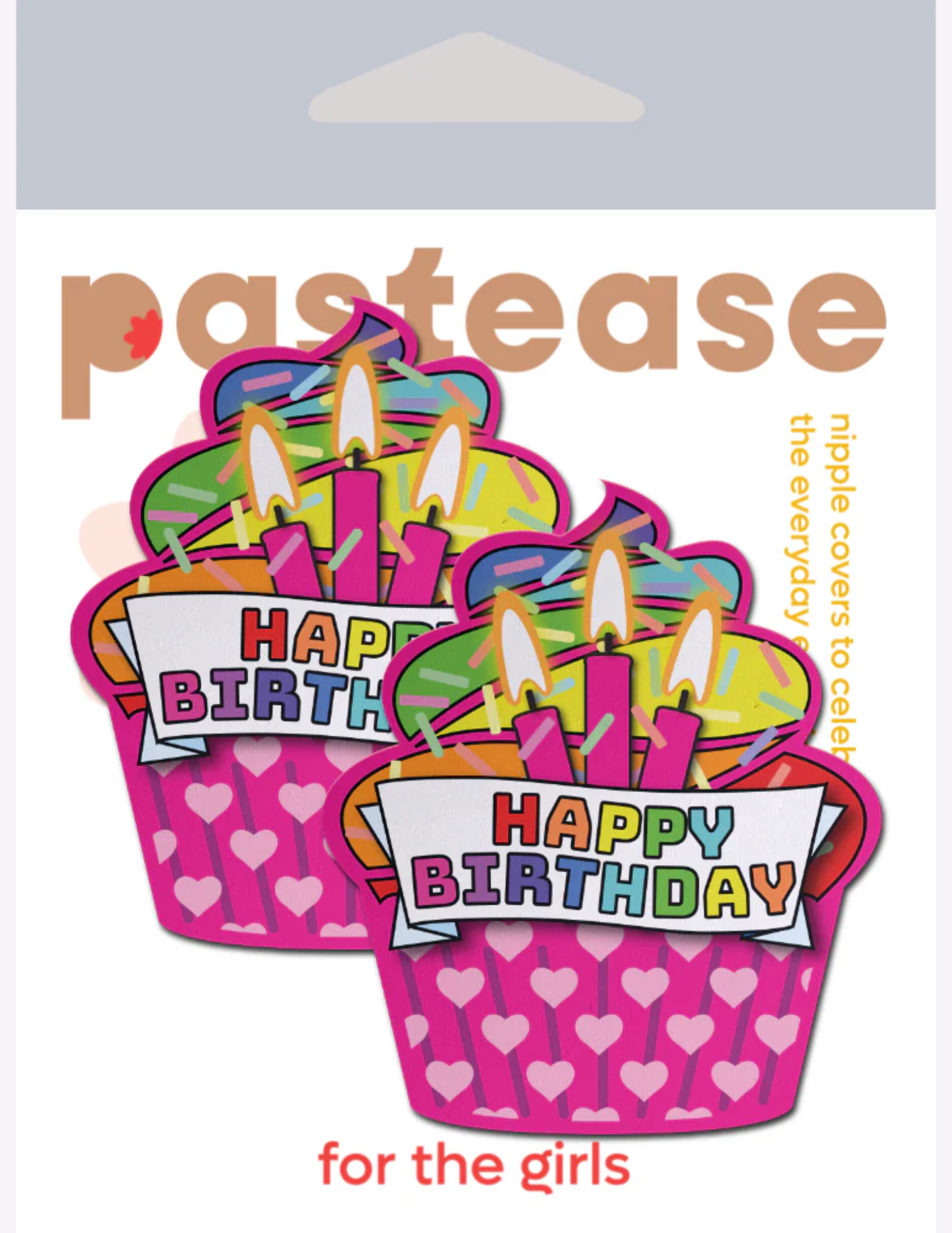 Cupcake Happy Birthday Nipple Covers