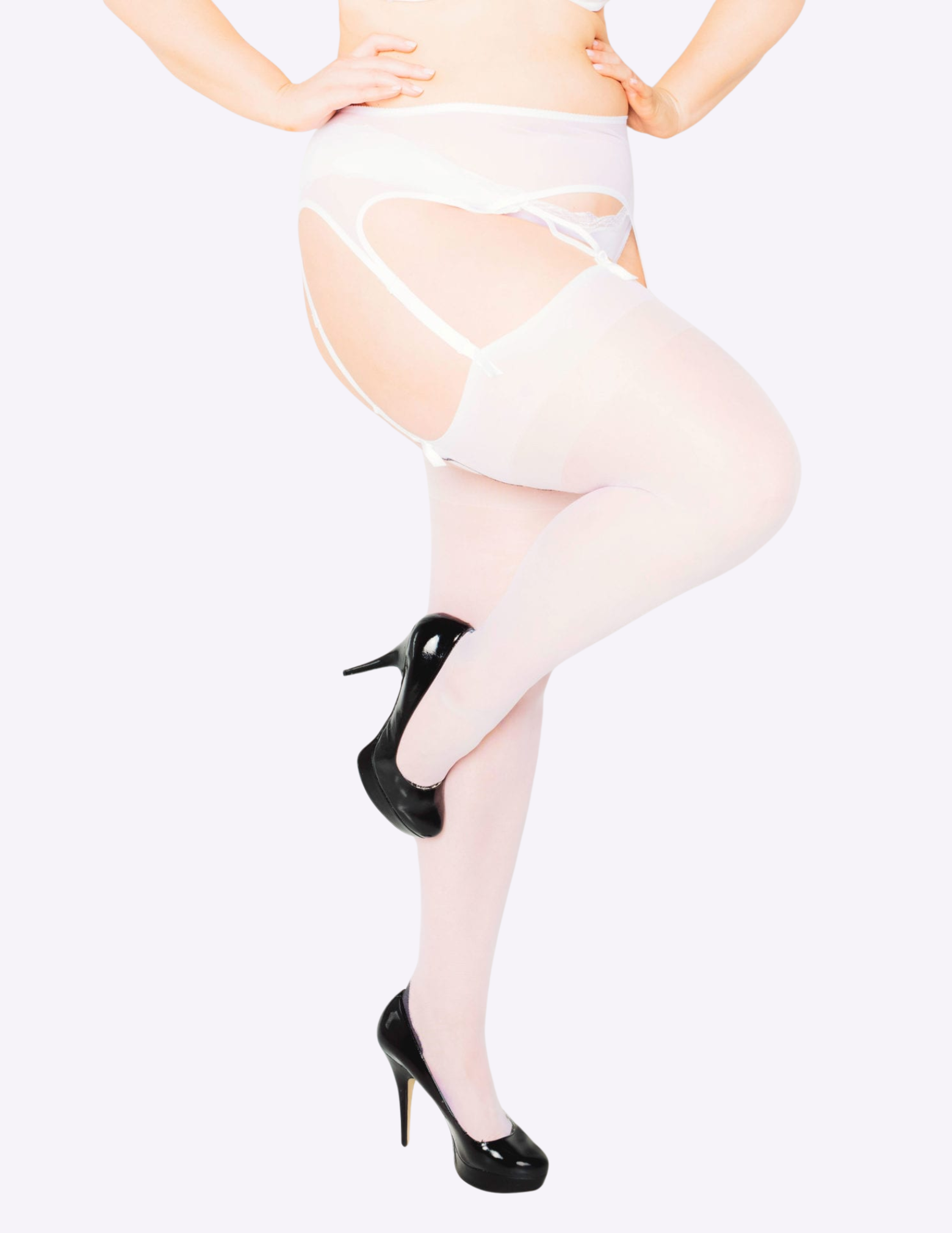 50378 Mesh Garter Belt