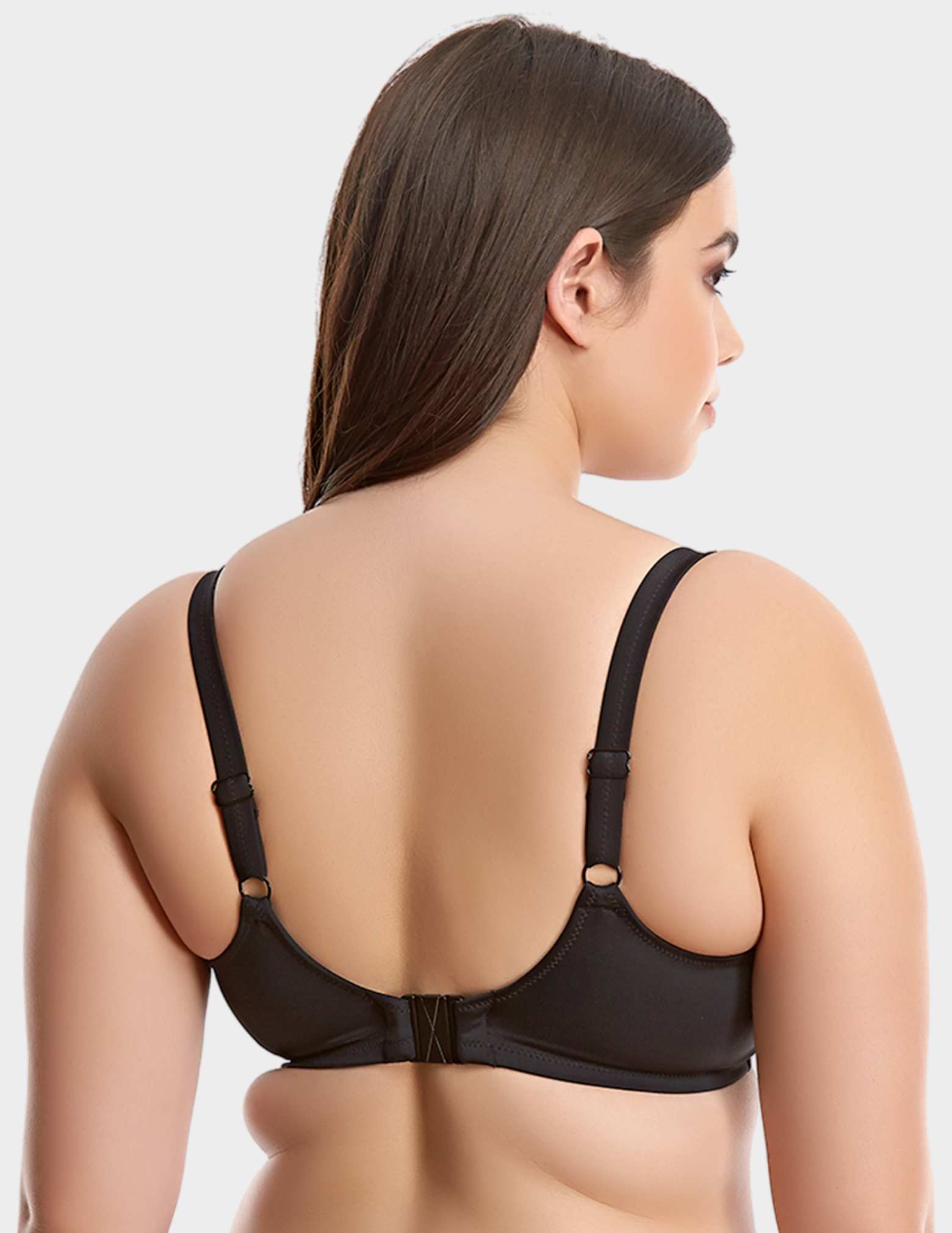 Back view of a model wearing Elomi Cubana bikini top