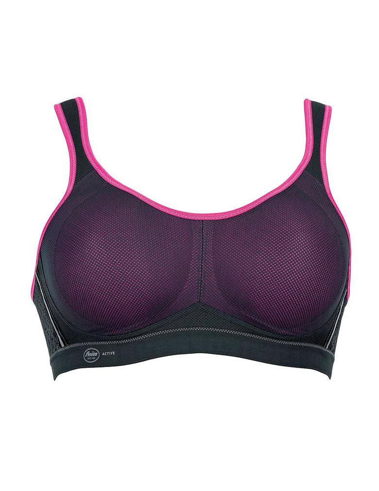 Anita Air Control Sports Bra in Pink/Anthracite - Busted Bra Shop