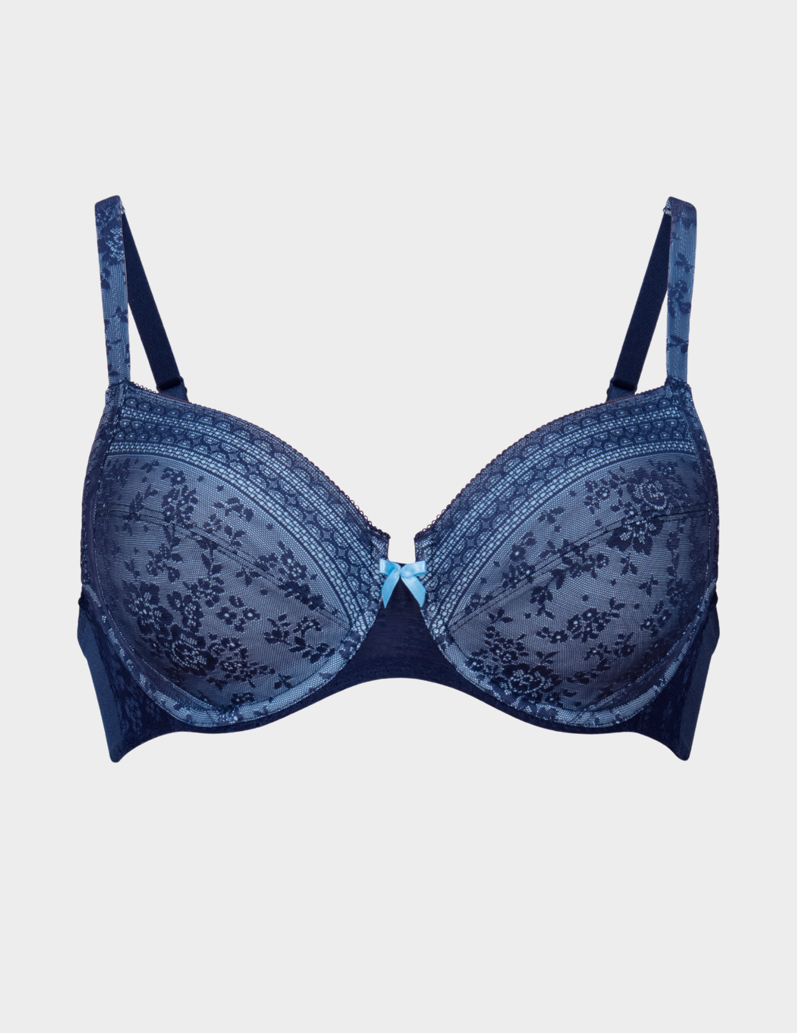 Front view of Anita Fleur bra in color Maritime Blue