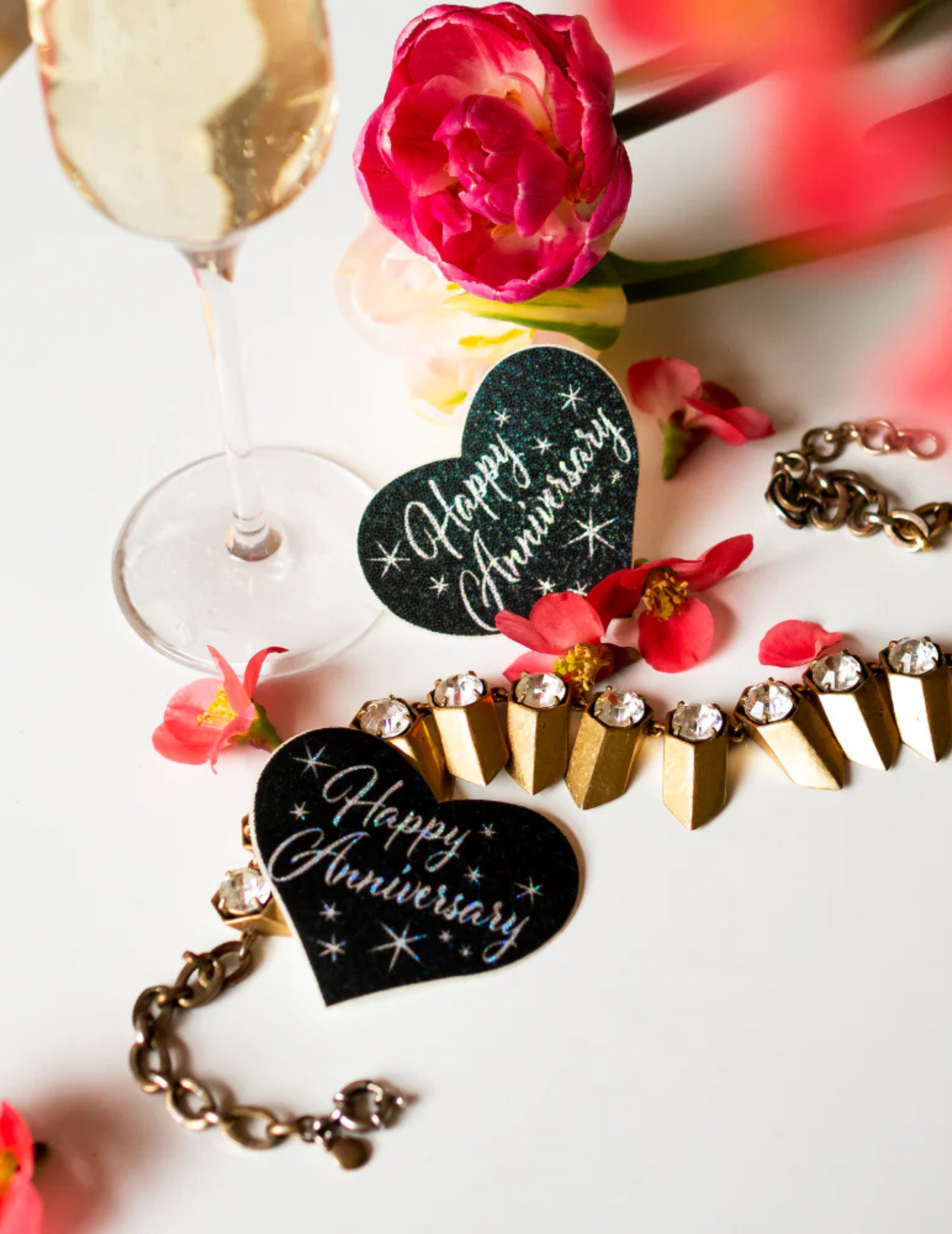 Happy Anniversary Heart Nipple Covers