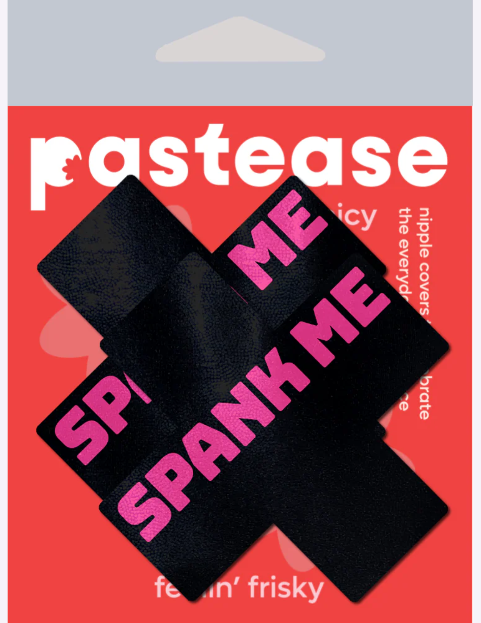 Spank Me Black Cross Nipple Covers