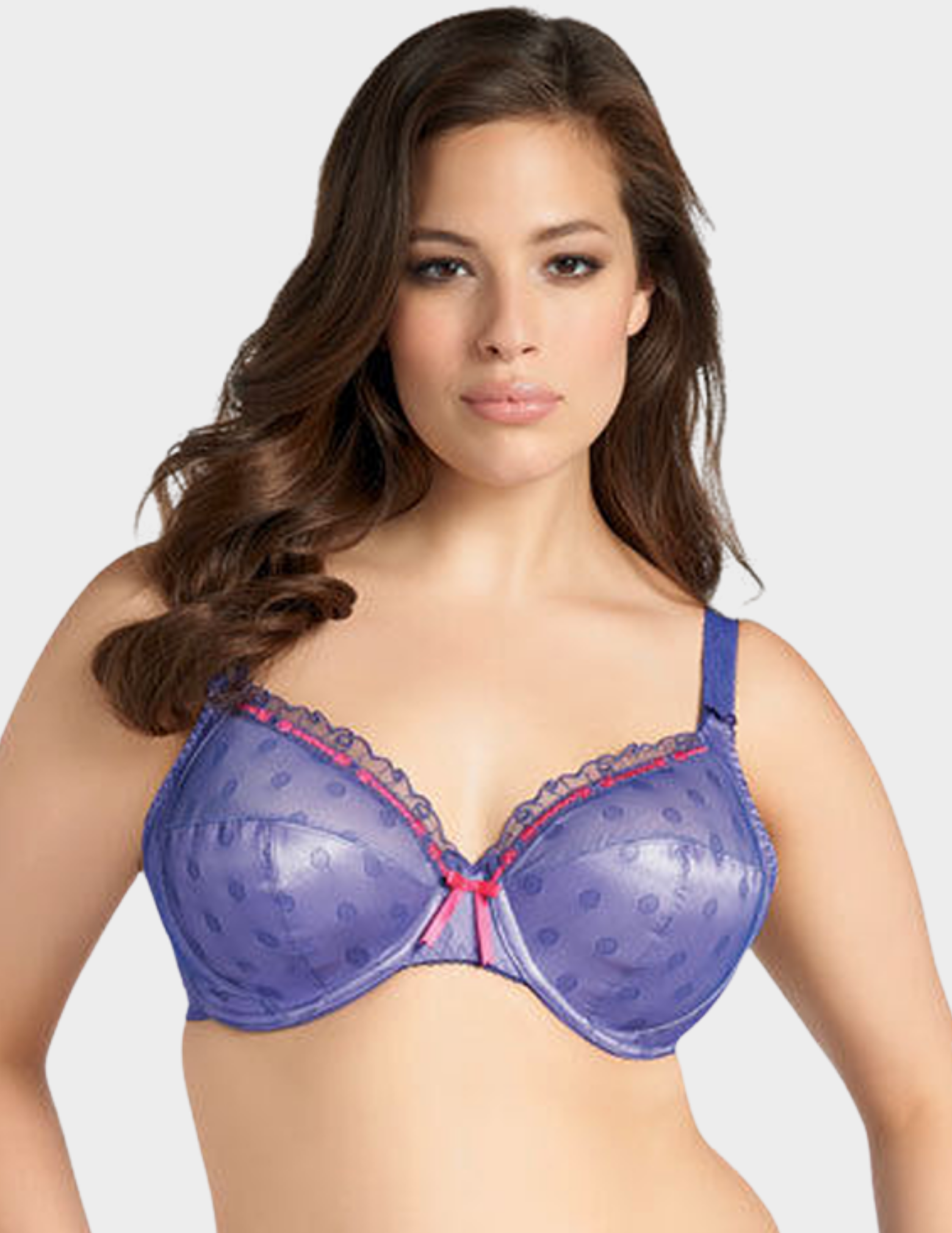 Front view of a model wearing Elomi Izzy bra in hummingbird