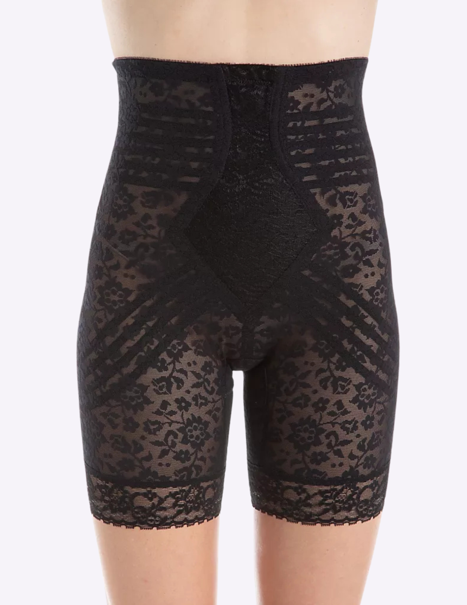 Front view of model wearing Rago Lacette 6207 in black