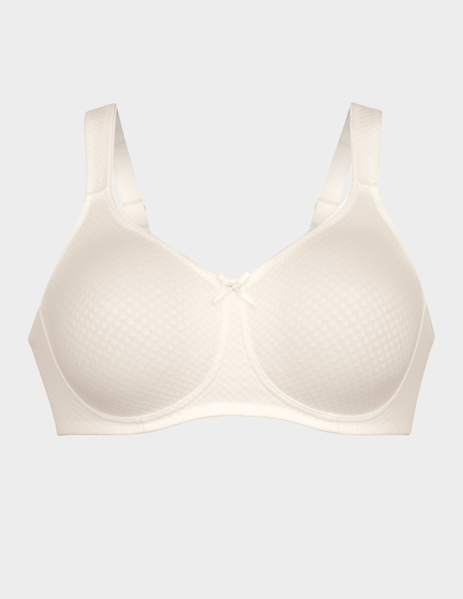 Front view of Anita Leni post mastectomy bra in color Crystal