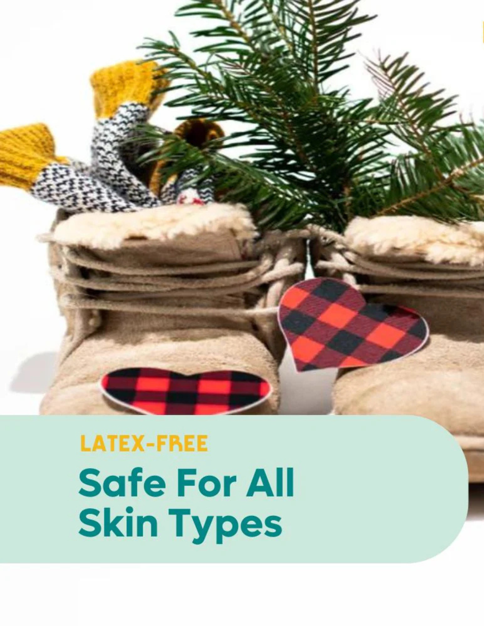 Buffalo Plaid Red Heart Nipple Covers